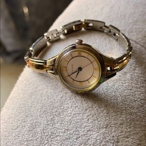 GUESS TWO TONE PETITE WATCH